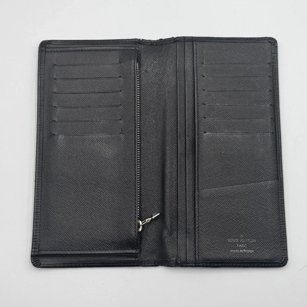 Louis Vuitton Epi Black Brazza Long Wallet Men's Leather Limited Edition Logo - Picture 5 of 7
